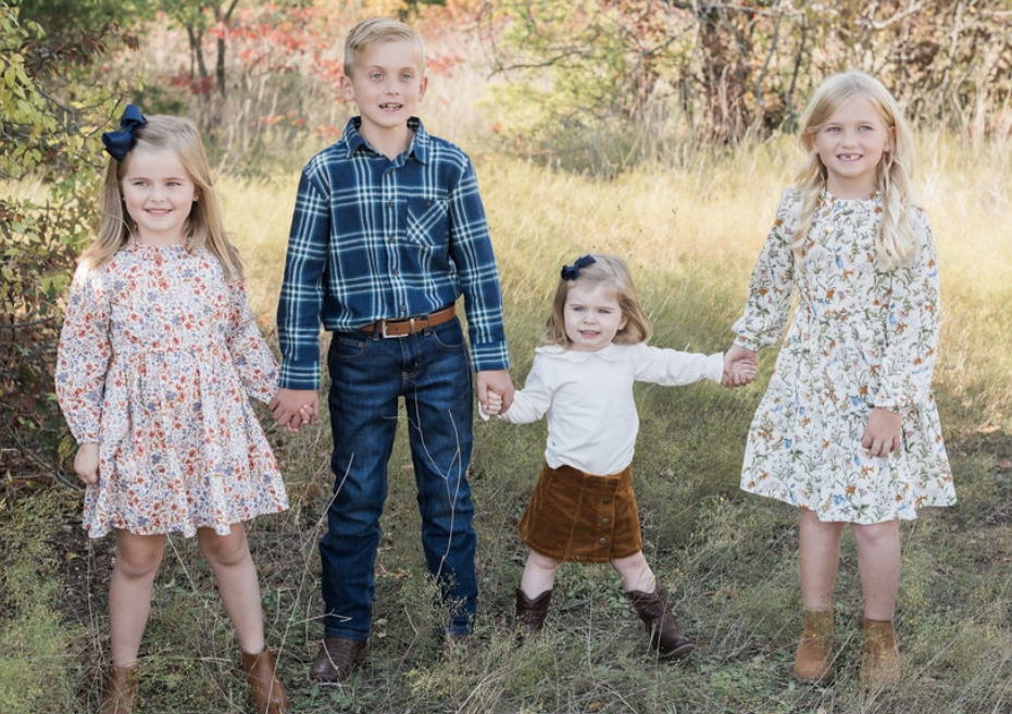 Jerrel’s four grandchildren, Mary, Annie, Blaine, and Kennedy
